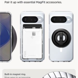 Spigen Ultra Hybrid Mag MagSafe dėklas skirtas Google Pixel 10 / 10 Pro - Clear and baltos spalvos - Image 17