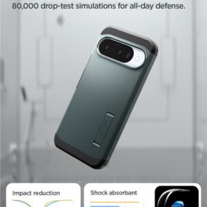 Spigen Tough Armor Mag MagSafe dėklas skirtas Google Pixel 10 / 10 Pro - žalios spalvos - Image 20