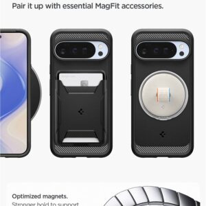 Spigen Rugged Armor Mag MagSafe dėklas skirtas Google Pixel 10 Pro XL - Matte juodos spalvos - Image 17