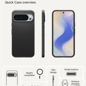 Spigen Thin Fit Mag MagSafe dėklas skirtas Google Pixel 10 Pro XL - juodos spalvos - Image 14