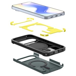 Spigen Tough Armor Mag MagSafe dėklas skirtas Google Pixel 10 Pro XL - žalios spalvos - Image 17