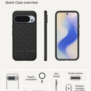 Spigen Parallax Mag MagSafe dėklas skirtas Google Pixel 10 Pro XL - Matte juodos spalvos - Image 12