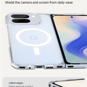 Spigen Ultra Hybrid MagSafe, clear baltos spalvos - Google Pixel 10 Pro Fold - Image 9
