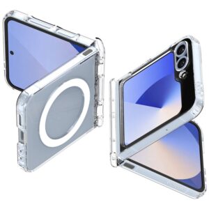 Spigen Ultra Hybrid Pro MagSafe, clear baltos spalvos - Samsung Galaxy Z Flip7 FE/Flip 6 - Image 11