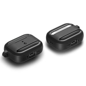 Spigen Rugged Armor dėklas skirtas AirPods Pro 3 - Matte juodos spalvos - Image 11