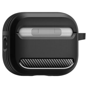 Spigen Rugged Armor dėklas skirtas AirPods Pro 3 - Matte juodos spalvos - Image 12