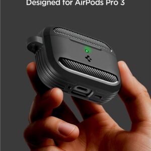 Spigen Rugged Armor dėklas skirtas AirPods Pro 3 - Matte juodos spalvos - Image 14