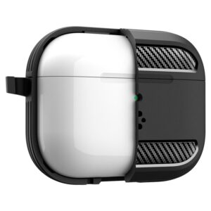 Spigen Rugged Armor dėklas skirtas AirPods Pro 3 - Matte juodos spalvos - Image 19