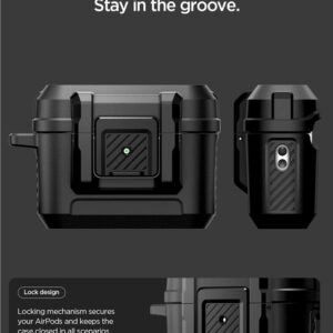 Spigen Lock Fit dėklas skirtas Apple AirPods Pro 3 - juodos spalvos - Image 16