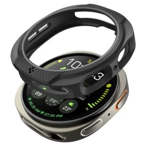 Spigen Liquid Air dėklas skirtas Samsung Galaxy Watch 8 44mm - Matte juodos spalvos - Image 11