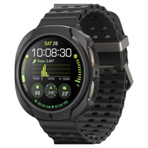 Spigen Liquid Air dėklas skirtas Samsung Galaxy Watch 8 44mm - Matte juodos spalvos - Image 10