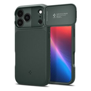 Spigen Optik Armor Mag MagSafe dėklas Apple iPhone 17 Pro Max Abyss žalios spalvos - Image 8