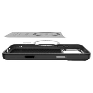 Spigen Enzo Aramid "T" MagSafe dėklas skirtas Apple iPhone 17 Pro - juodos spalvos ir sidabrinės spalvos - Image 16