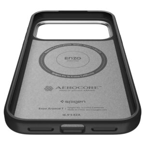 Spigen Enzo Aramid "T" MagSafe dėklas skirtas Apple iPhone 17 Pro - juodos spalvos ir sidabrinės spalvos - Image 17