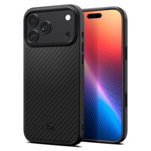 Spigen Enzo Aramid "T" MagSafe dėklas skirtas Apple iPhone 17 Pro - juodos spalvos - Image 10