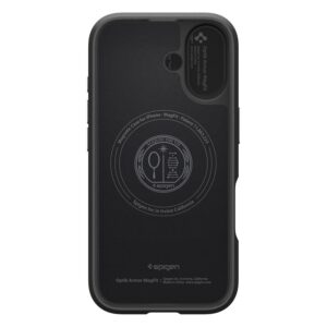 Spigen Optik Armor Mag MagSafe dėklas Apple iPhone 17 juodos spalvos - Image 15