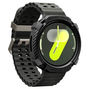 Spigen Rugged Armor dėklas skirtas Samsung Galaxy Watch 8 40mm - Matte juodos spalvos - Image 12