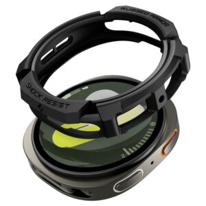 Spigen Rugged Armor dėklas skirtas Samsung Galaxy Watch 8 40mm - Matte juodos spalvos - Image 16