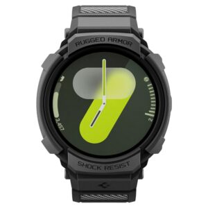 Spigen Rugged Armor Pro apyrankė skirta Samsung Galaxy Watch 8 40mm - Matte juodos spalvos - Image 11