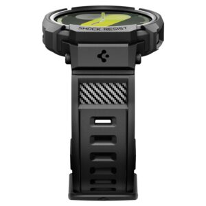 Spigen Rugged Armor Pro apyrankė skirta Samsung Galaxy Watch 8 40mm - Matte juodos spalvos - Image 20