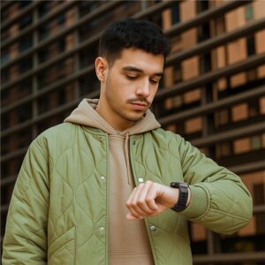 Spigen Rugged Armor Pro apyrankė skirta Samsung Galaxy Watch 8 40mm - Matte juodos spalvos - Image 15