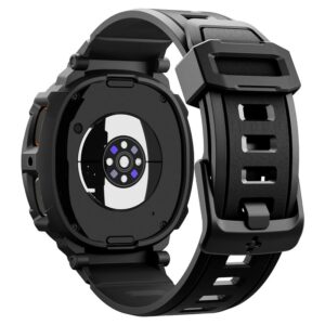 Spigen Rugged Armor Pro apyrankė skirta Samsung Galaxy Watch 8 40mm - Matte juodos spalvos - Image 17