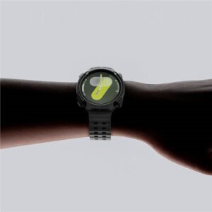 Spigen Rugged Armor dėklas skirtas Samsung Galaxy Watch 8 44mm - Matte juodos spalvos - Image 13