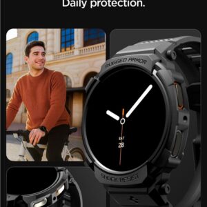 Spigen Rugged Armor Pro apyrankė skirta Samsung Galaxy Watch 8 44mm - Matte juodos spalvos - Image 14
