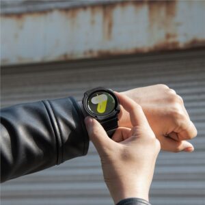 Spigen Rugged Armor Pro apyrankė skirta Samsung Galaxy Watch 8 44mm - Matte juodos spalvos - Image 16