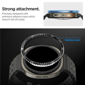 Spigen Bezel Tune Diver dėklas skirtas Samsung Galaxy Watch 8 44mm - juodos spalvos - Image 13