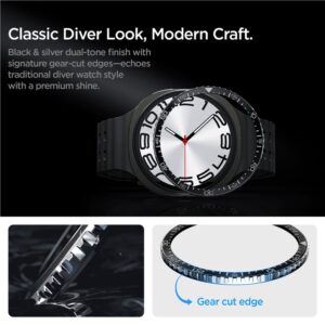 Spigen Bezel Tune Diver dėklas skirtas Samsung Galaxy Watch 8 44mm - juodos spalvos - Image 16