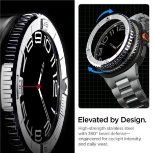 Spigen Bezel Tune (Pilot), sidabro spalvos - Samsung Galaxy Watch 8 Classic 46mm - Image 11