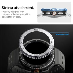 Spigen Bezel Tune (Pilot), sidabro spalvos - Samsung Galaxy Watch 8 Classic 46mm - Image 15