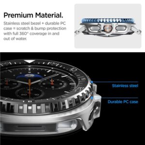 Spigen Bezel Tune Pro Diverna Samsung Galaxy Watch 8 Classic 46mm Cover - juodos spalvos - Image 11