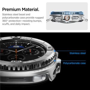 Spigen Bezel Tune Pro Pilot Cover for Samsung Galaxy Watch 8 Classic 46mm - sidabro spalvos - Image 20