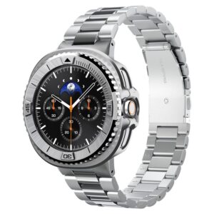 Spigen Bezel Tune Pro Pilot Cover for Samsung Galaxy Watch 8 Classic 46mm - sidabro spalvos - Image 14
