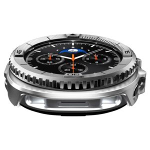 Spigen Bezel Tune Pro Pilot Cover for Samsung Galaxy Watch 8 Classic 46mm - sidabro spalvos - Image 18
