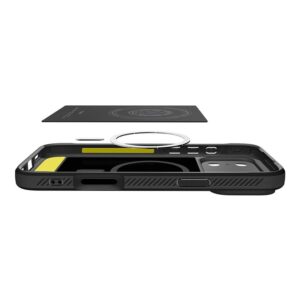 Spigen Rugged Armor Mag MagSafe dėklas skirtas Apple iPhone 17 Pro Mat - matinis juodos spalvos - Image 14