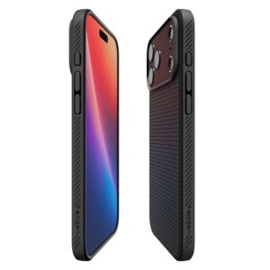 Spigen Liquid Air dėklas skirtas Apple iPhone 17 Pro Max - matinis juodos spalvos - Image 11