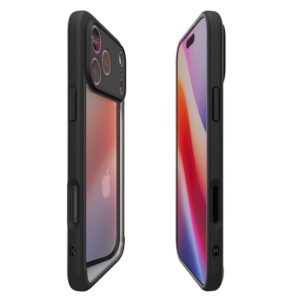 Spigen Ultra Hybrid dėklas skirtas Apple iPhone 17 Pro - matinis juodos spalvos - Image 9