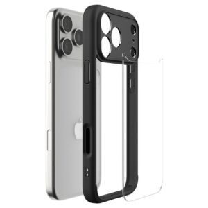 Spigen Ultra Hybrid dėklas skirtas Apple iPhone 17 Pro - matinis juodos spalvos - Image 12