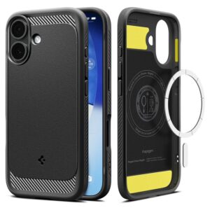 Spigen Rugged Armor Mag MagSafe dėklas skirtas Apple iPhone 17 - matinis juodos spalvos - Image 8
