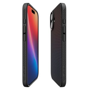 Spigen Liquid Air dėklas skirtas Apple iPhone 17 - matinis juodos spalvos - Image 15