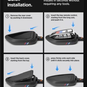 Spigen BK100 BMW KEY FOB raktų dėklas juodos spalvos - Image 23