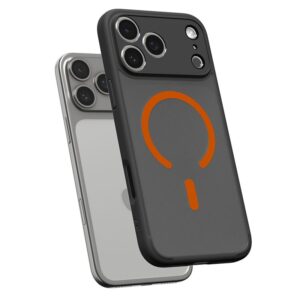 Spigen Ultra Hybrid MagSafe dėklas skirtas Apple iPhone 17 Pro - juodos spalvos and oranžinės spalvos - Image 12