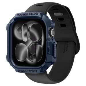 Spigen Rugged Armor dėklas skirtas Apple Watch 42mm - mėlynos spalvos - Image 10