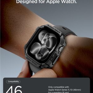 Spigen Rugged Armor 2, matinės juodos spalvos - Apple Watch 11 46mm - Image 4