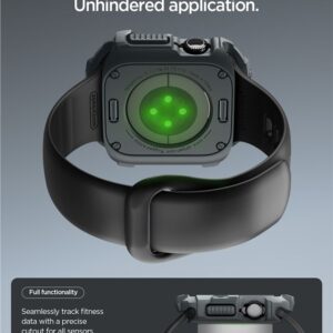 Spigen Rugged Armor 2, dark pilkos spalvos - Apple Watch 11 46mm - Image 2