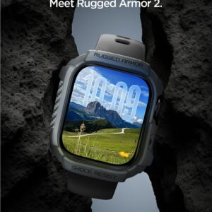 Spigen Rugged Armor 2, dark pilkos spalvos - Apple Watch 11 46mm - Image 18