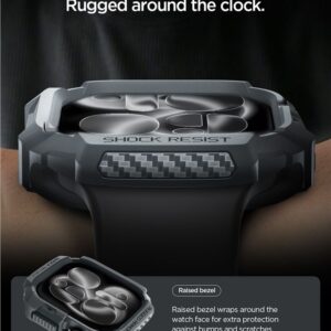 Spigen Rugged Armor 2, dark pilkos spalvos - Apple Watch 11 46mm - Image 10